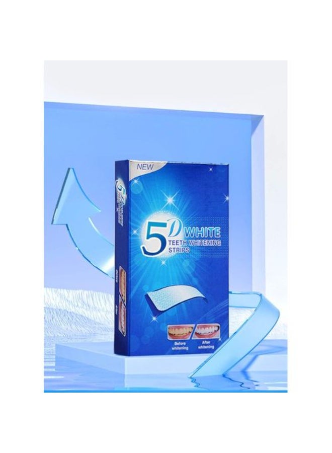 5دي شرائط تبييض الأسنان 5D لإزالة التصبغات – 10 قطع - Image 2